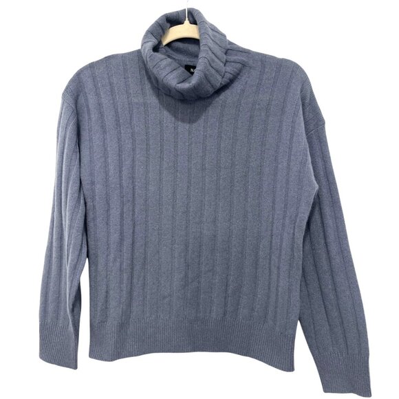 Naadam Cashmere Ribbed Loose Fit Turtleneck Sweater XS NWT - Picture 3 of 6